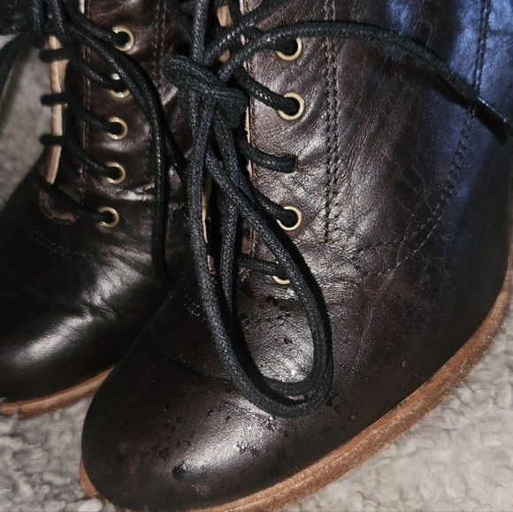 Timberland Boot Company Vintage High Heel Boots sz 5M Oxford Booties - Picture 2 of 16